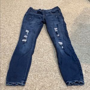 Abercrombie kids pull on Jean leggings 9/10 kids